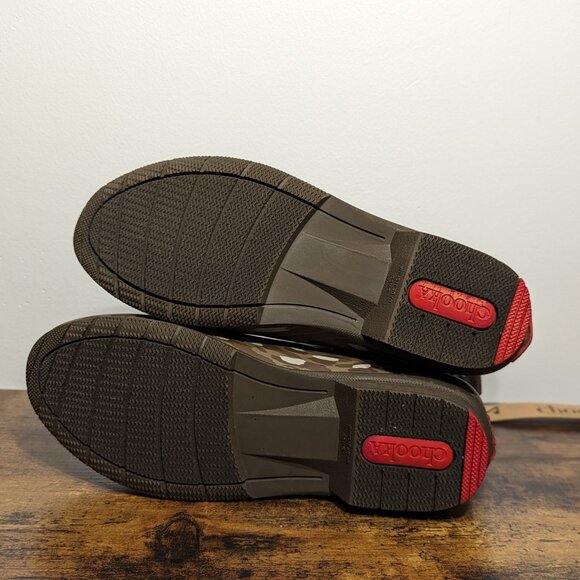 Brand New Chooka Rosette Chelsea Ankle Rain Boots, Tan - Picture 5 of 7